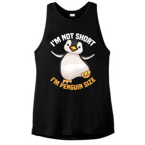 Cool IM Not Short IM Penguin Size Funny Animal Fans Gift Meaningful Gift Ladies PosiCharge Tri-Blend Wicking Tank