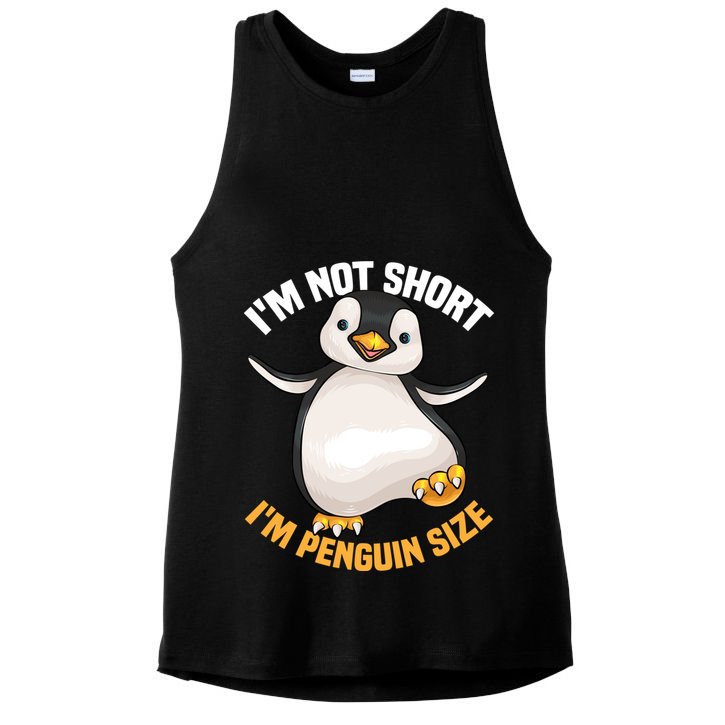 Cool IM Not Short IM Penguin Size Funny Animal Fans Gift Meaningful Gift Ladies PosiCharge Tri-Blend Wicking Tank