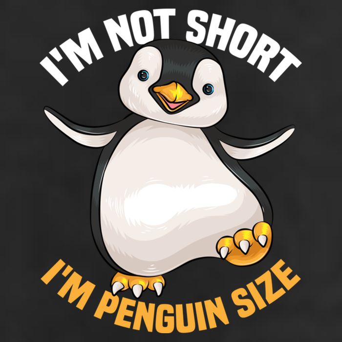 Cool IM Not Short IM Penguin Size Funny Animal Fans Gift Meaningful Gift Hat