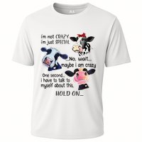 Cow IM Not Crazy IM Just Special Maybe IM Crazy Cooling Performance Crew T-Shirt