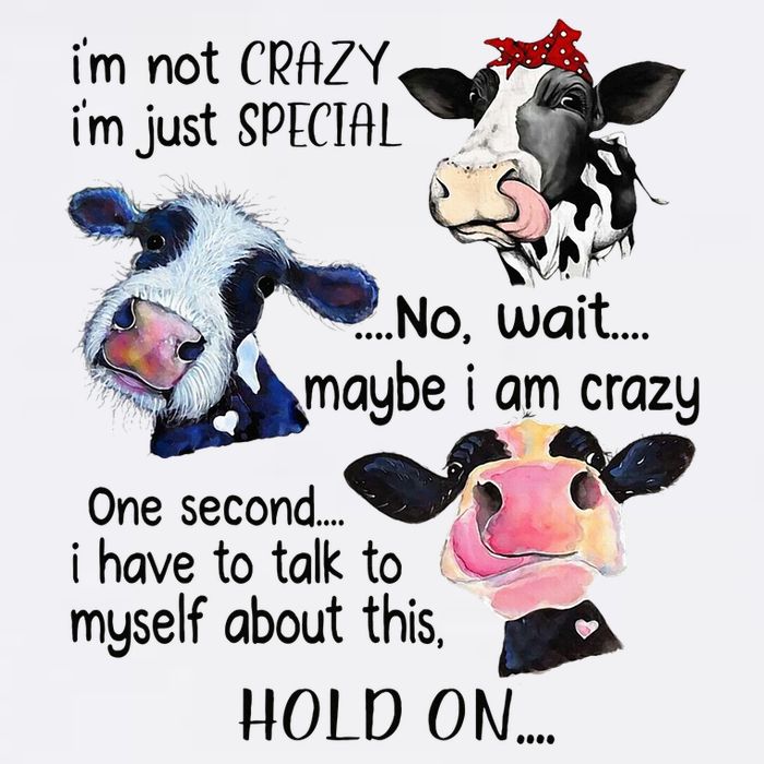 Cow IM Not Crazy IM Just Special Maybe IM Crazy Cooling Performance Crew T-Shirt