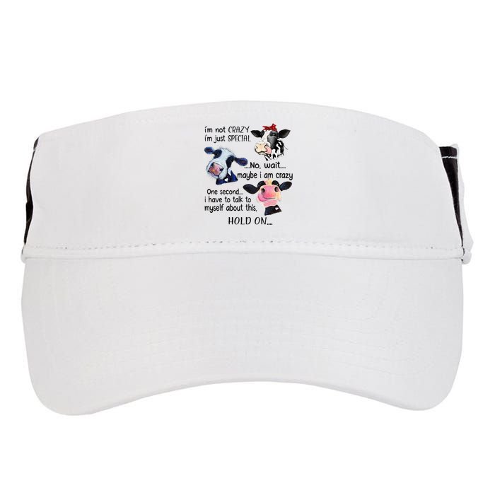 Cow IM Not Crazy IM Just Special Maybe IM Crazy Adult Drive Performance Visor