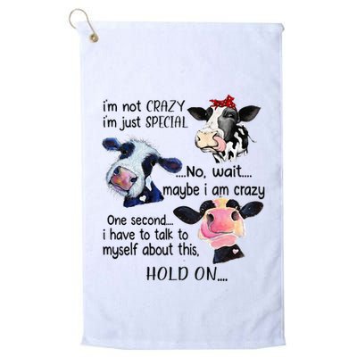 Cow IM Not Crazy IM Just Special Maybe IM Crazy Golf Towel