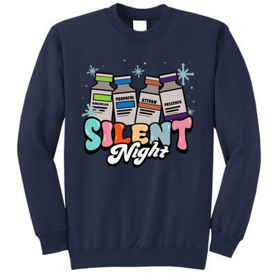 Christmas Icu Nurse Silent Night Intensive Care Nursing Xmas Sweatshirt