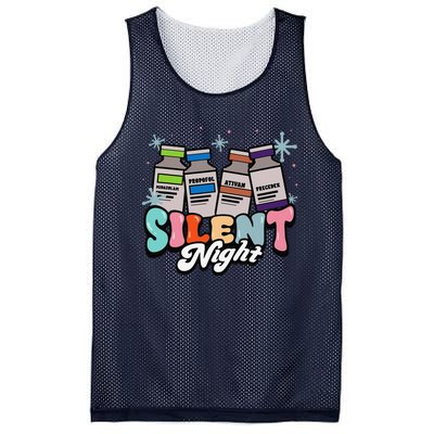 Christmas Icu Nurse Silent Night Intensive Care Nursing Xmas Mesh Reversible Basketball Jersey Tank