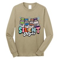 Christmas Icu Nurse Silent Night Intensive Care Nursing Xmas Long Sleeve Shirt