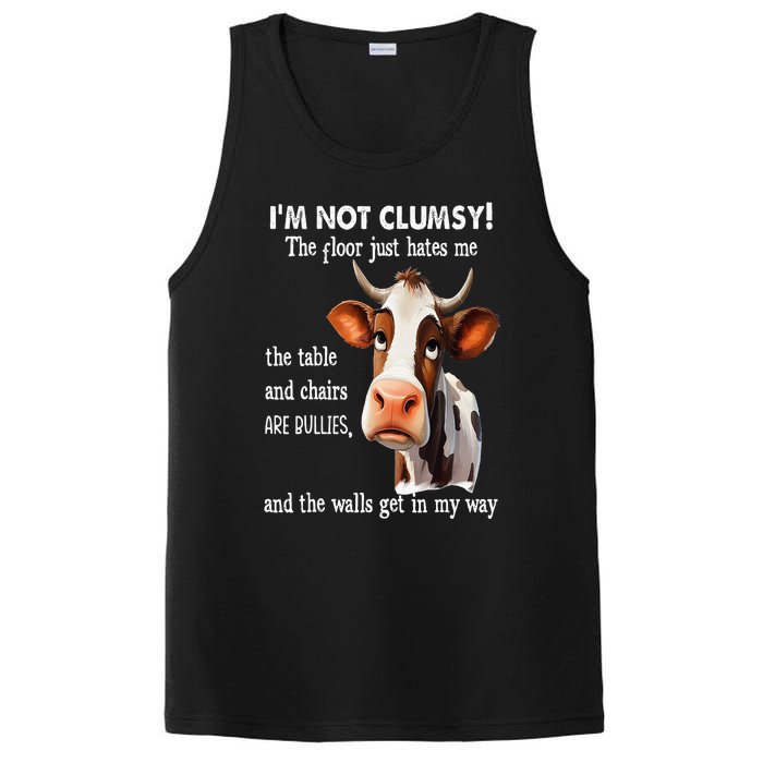 Cow IM Not Clumsy The Floor Just Hates Me The Table PosiCharge Competitor Tank