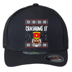 Crushing It Nutcracker Ugly Xmas holiday 2024 Flexfit Unipanel Trucker Cap