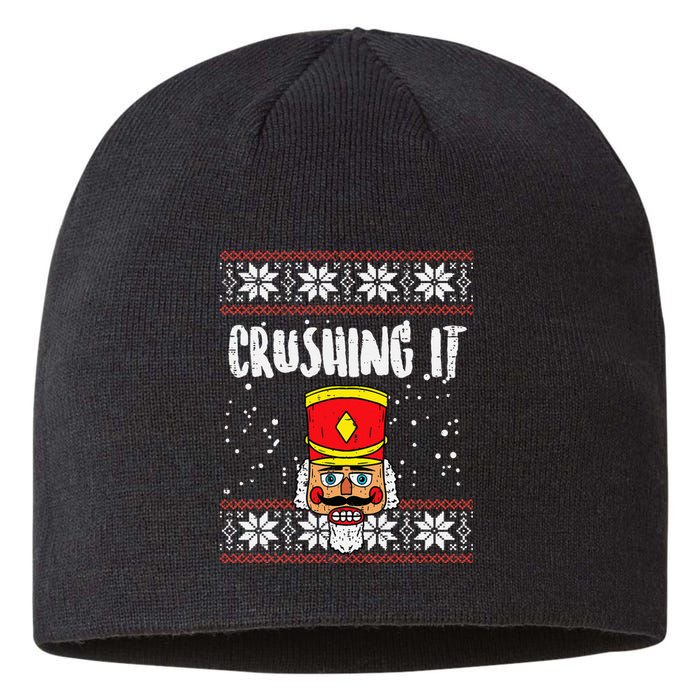 Crushing It Nutcracker Ugly Xmas holiday 2024 Sustainable Beanie