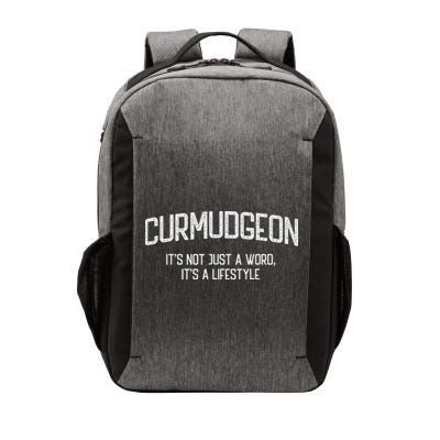 Curmudgeon It's Not Just A Word, It's A Lifestyle Funny Vector Backpack