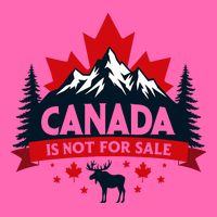 Canada Is Not For Sale Est. 1867 Proud Canadian Stripe Pom Pom Beanie