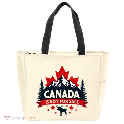 Canada Is Not For Sale Est. 1867 Proud Canadian Zip Tote Bag