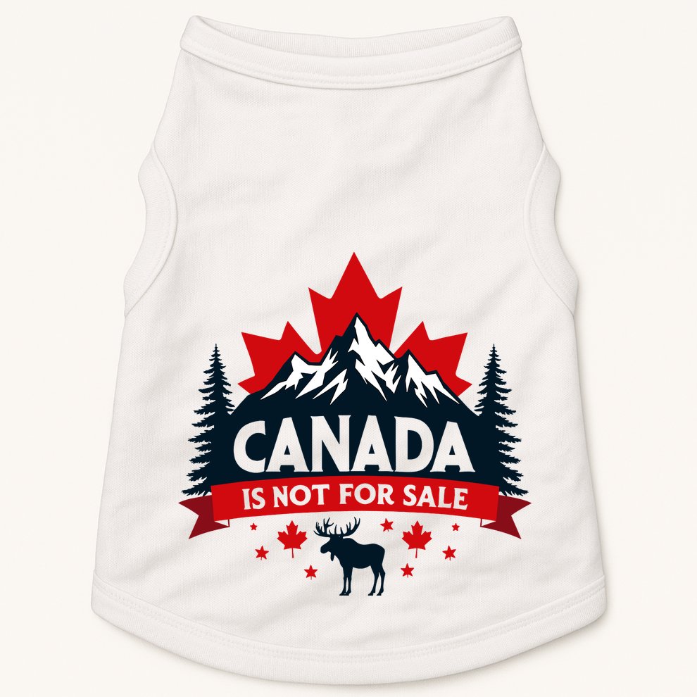 Canada Is Not For Sale Est. 1867 Proud Canadian Doggie Tank