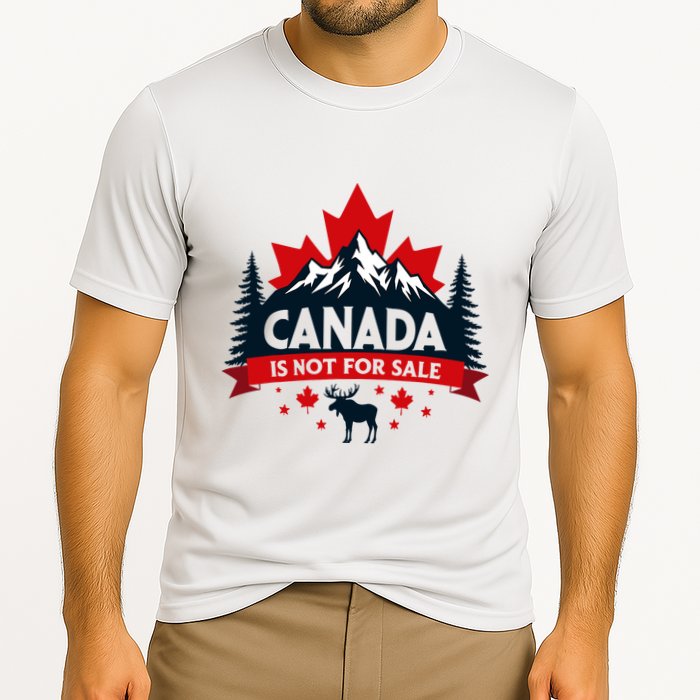 Canada Is Not For Sale Est. 1867 Proud Canadian Cooling Performance Crew T-Shirt