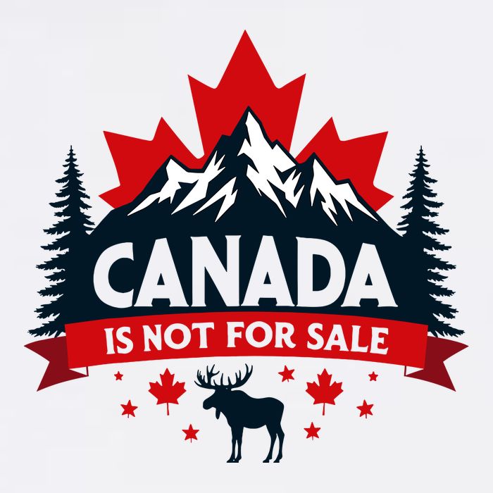 Canada Is Not For Sale Est. 1867 Proud Canadian Cooling Performance Crew T-Shirt