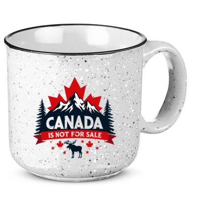 Canada Is Not For Sale Est. 1867 Proud Canadian 15oz Campfire Ceramic Mug