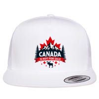 Canada Is Not For Sale Est. 1867 Proud Canadian Flat Bill Trucker Hat