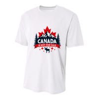 Canada Is Not For Sale Est. 1867 Proud Canadian Youth Performance Sprint T-Shirt