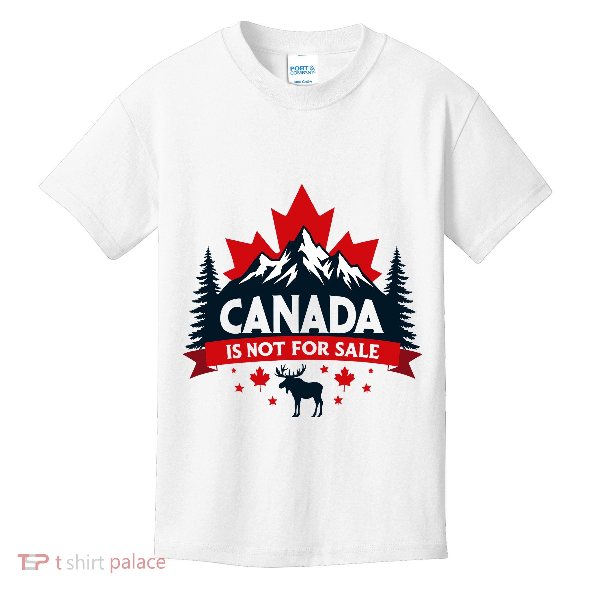 Canada Is Not For Sale Est. 1867 Proud Canadian Kids T-Shirt