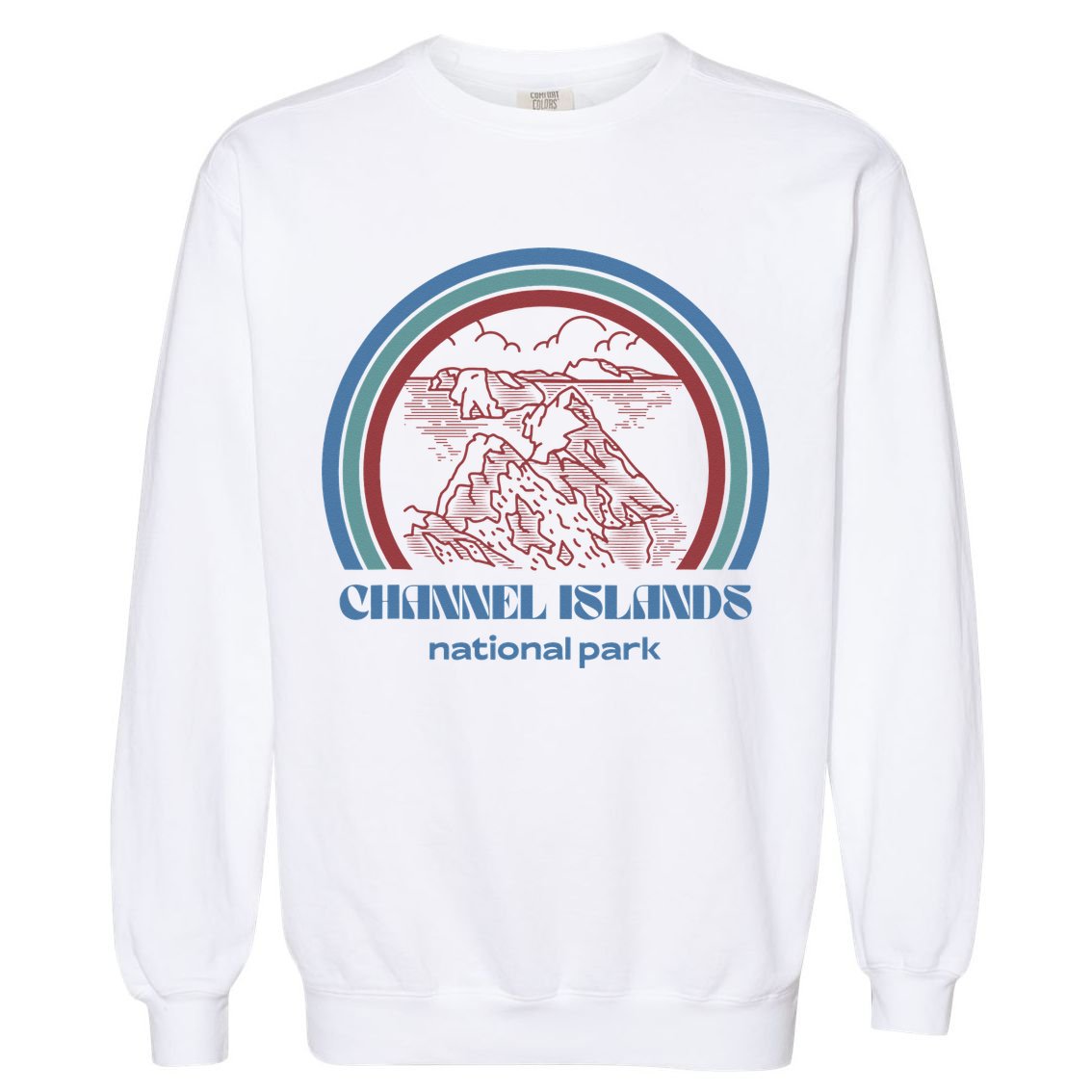 Channel Islands National Park Retro Vintage Style Outdoor Garment-Dyed Sweatshirt
