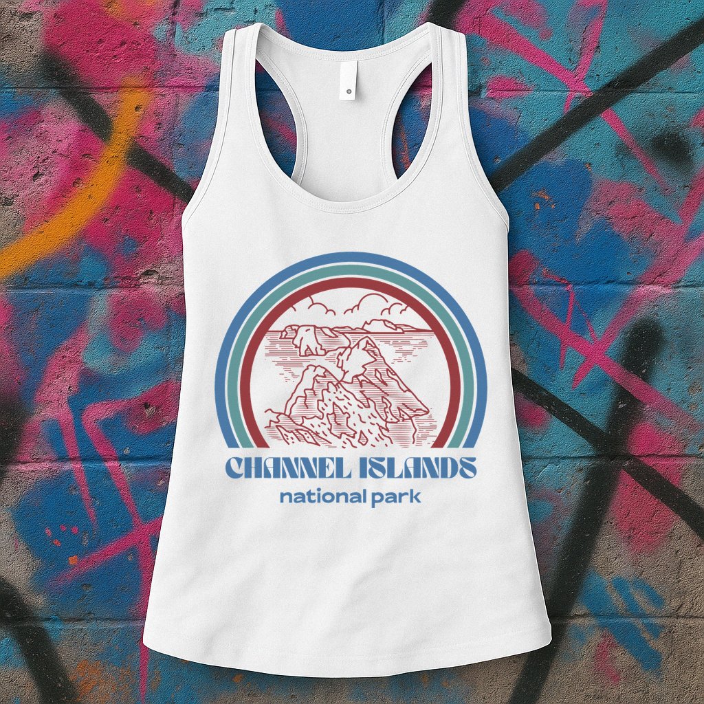 Channel Islands National Park Retro Vintage Style Outdoor Womens Tank Top