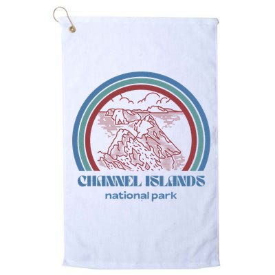 Channel Islands National Park Retro Vintage Style Outdoor Golf Towel