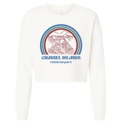 Channel Islands National Park Retro Vintage Style Outdoor Cropped Pullover Crew