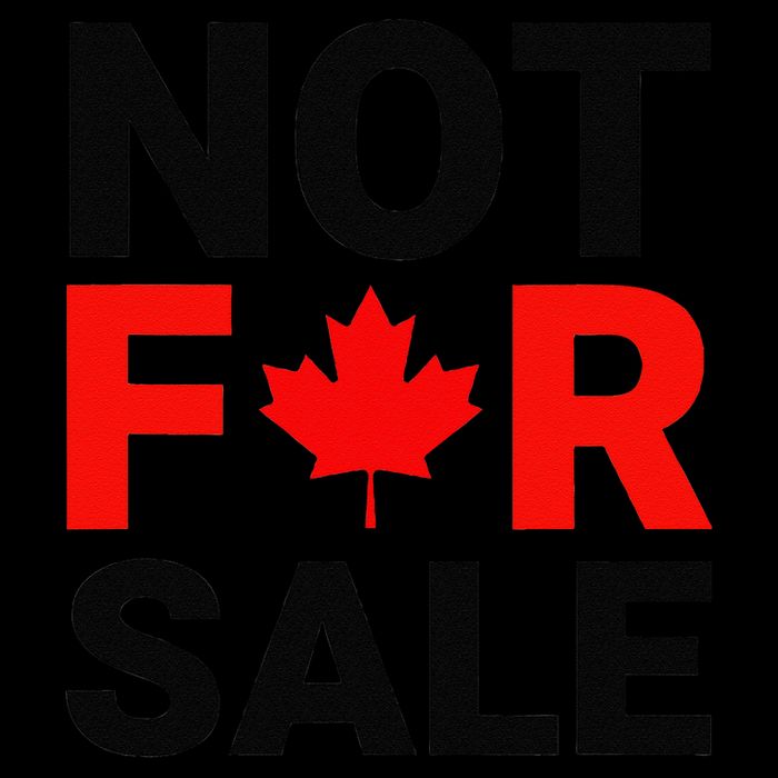 Canada is Not For Sale Canadian Self-Determination Drawstring Bag