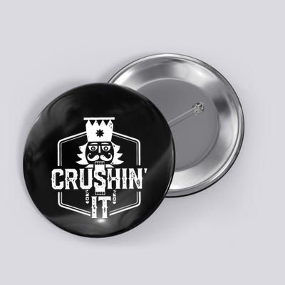 Crushin It Nutcracker Nuts Xmas Merry Christmas Pajamas Button