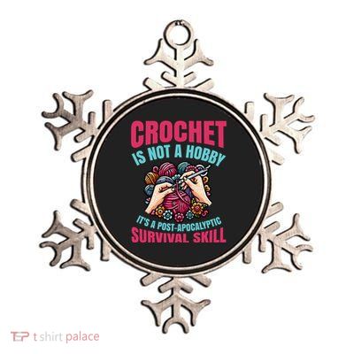 Crochet Is Not A Hobby Metallic Star Ornament
