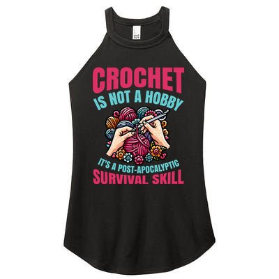 Crochet Is Not A Hobby Women's Perfect Tri Rocker Tank