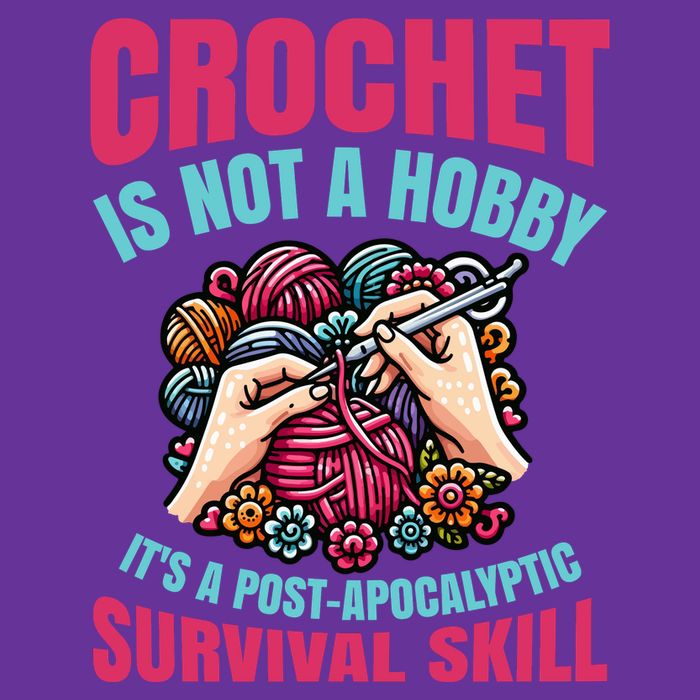 Crochet Is Not A Hobby Button