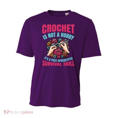 Crochet Is Not A Hobby Youth Performance Sprint T-Shirt