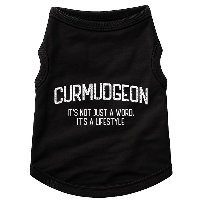 Curmudgeon ItS Not Just A Word ItS A Lifestyle Funny Doggie Tank