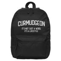 Curmudgeon ItS Not Just A Word ItS A Lifestyle Funny 16 in Basic Backpack