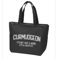Curmudgeon ItS Not Just A Word ItS A Lifestyle Funny Zip Tote Bag