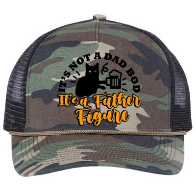 Cat Its Not A Dad Bod Its A Father Figure Fathers Day Gift Retro Rope Trucker Hat Cap