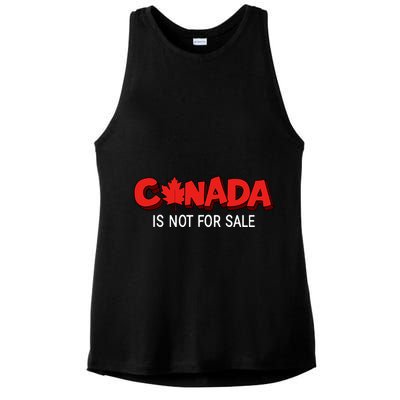 Canada Is Not For Sale Ladies PosiCharge Tri-Blend Wicking Tank
