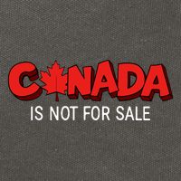 Canada Is Not For Sale Cotton Canvas Backpack