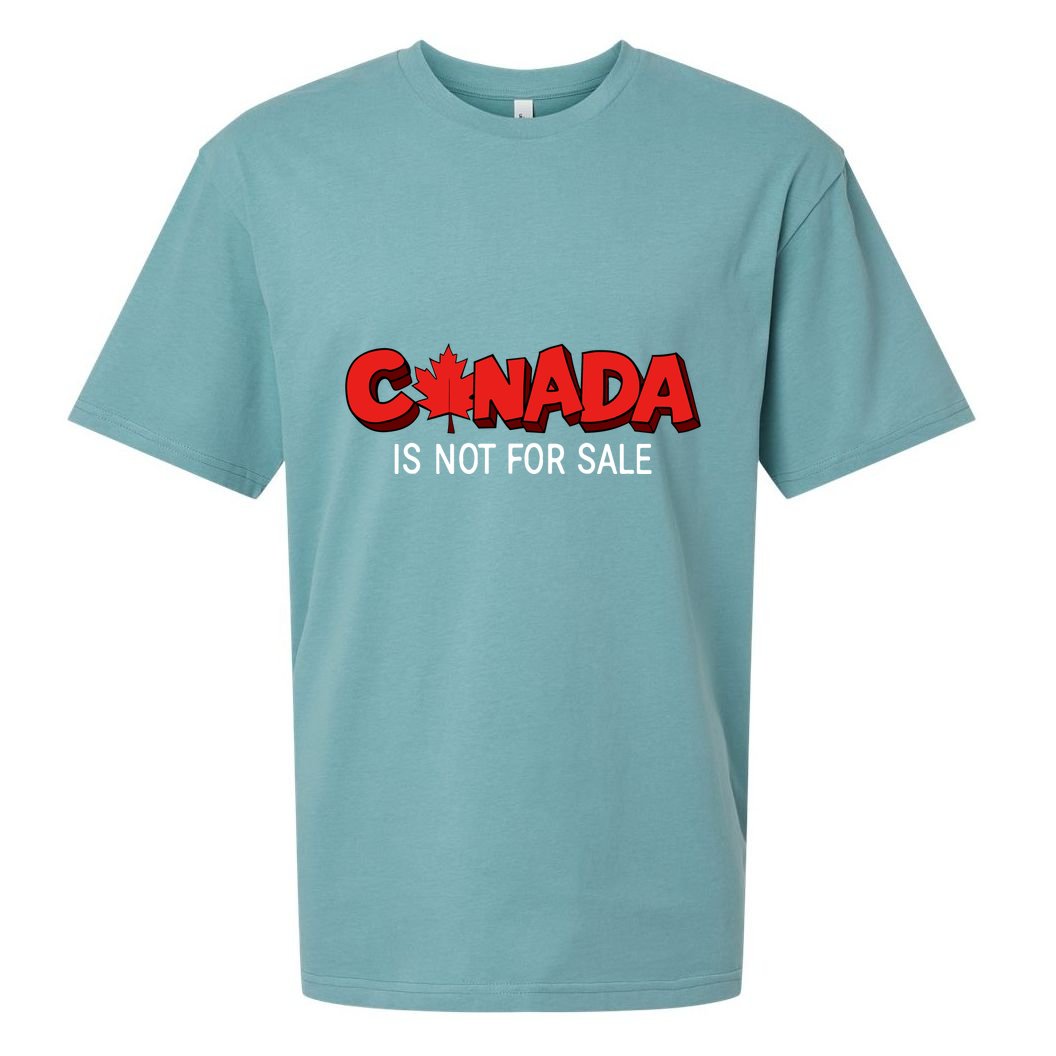 Canada Is Not For Sale Sueded Cloud Jersey T-Shirt