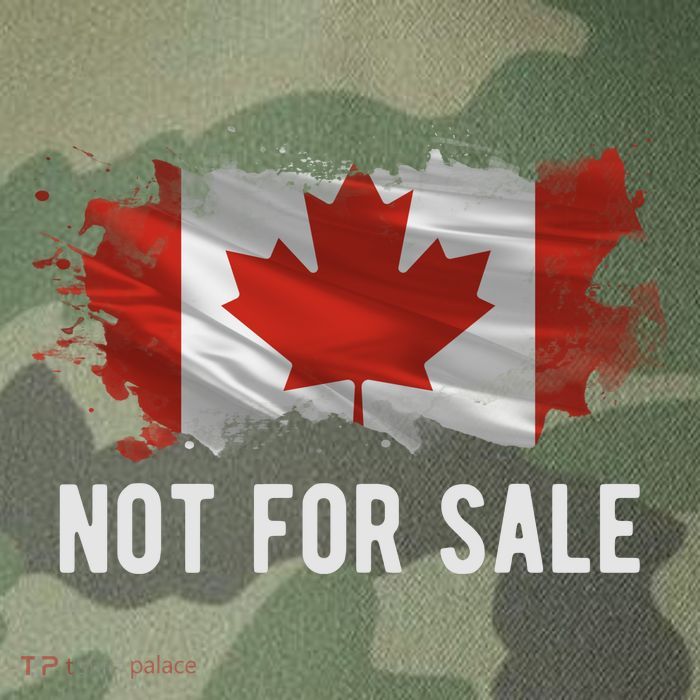 Canada Is Not For Sale Canadian Flag Legacy Tie Dye Trucker Hat