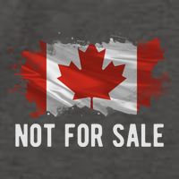 Canada Is Not For Sale Canadian Flag Vector Backpack