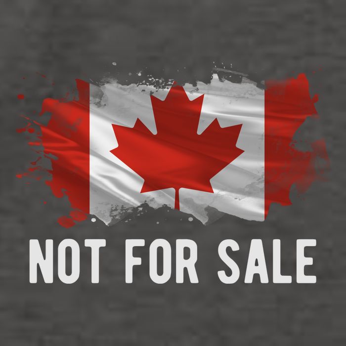 Canada Is Not For Sale Canadian Flag Vector Backpack