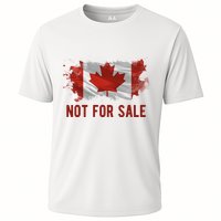 Canada Is Not For Sale Canadian Flag Cooling Performance Crew T-Shirt