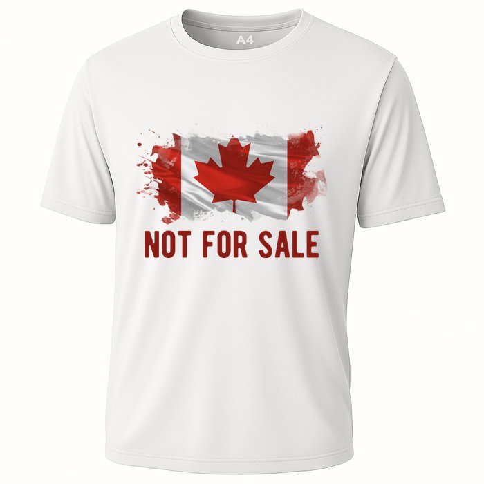 Canada Is Not For Sale Canadian Flag Cooling Performance Crew T-Shirt