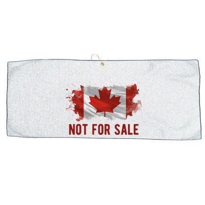 Canada Is Not For Sale Canadian Flag Large Microfiber Waffle Golf Towel