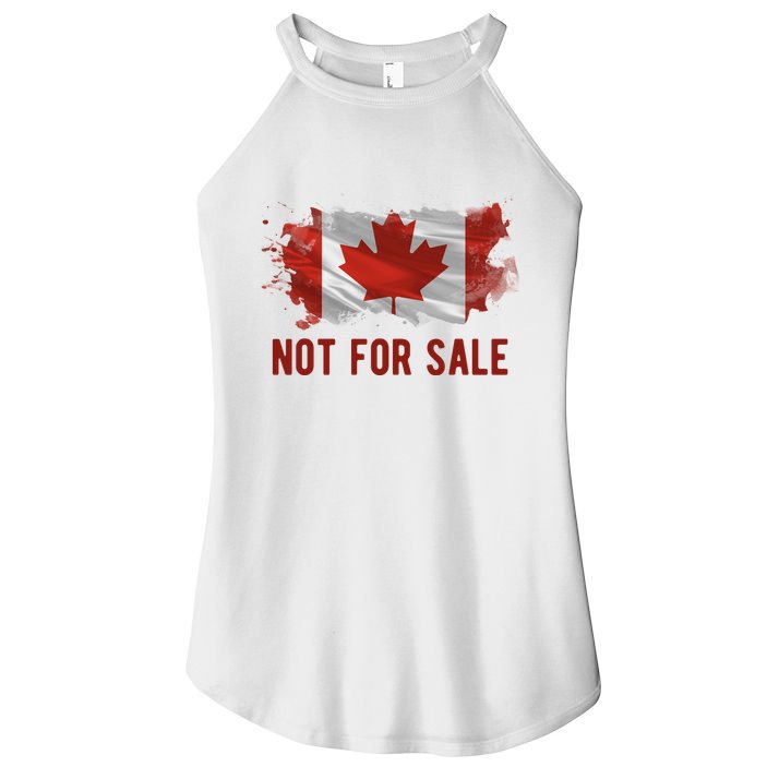 Canada Is Not For Sale Canadian Flag Women's Perfect Tri Rocker Tank
