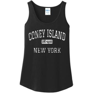 Coney Island New York Brooklyn Ny Vintage Ladies Essential Tank