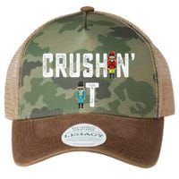 Crushin It Nutcracker Funny Nut Cracker Christmas Wo Girl Legacy Tie Dye Trucker Hat