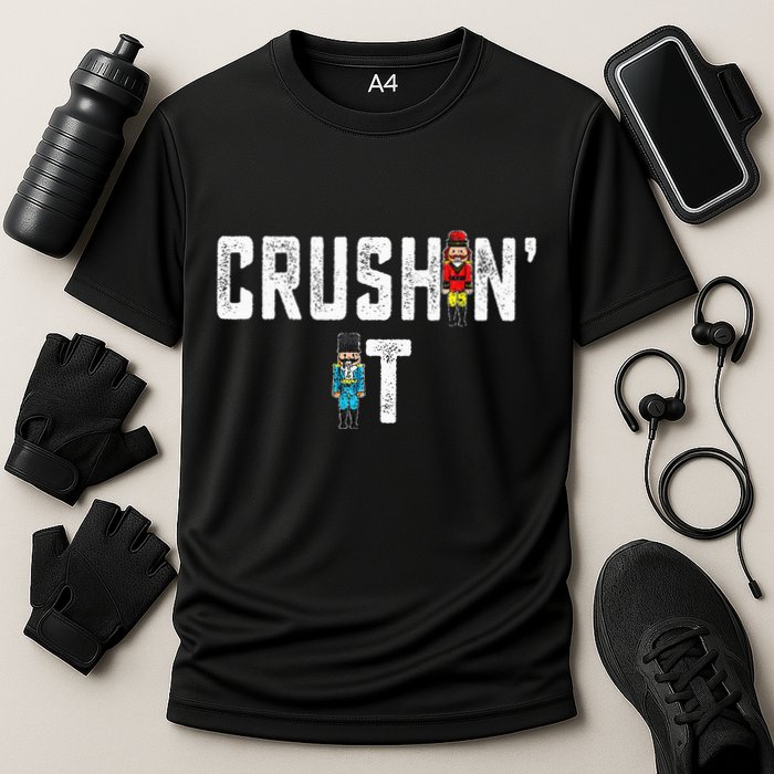 Crushin It Nutcracker Funny Nut Cracker Christmas Wo Girl Performance Shirt